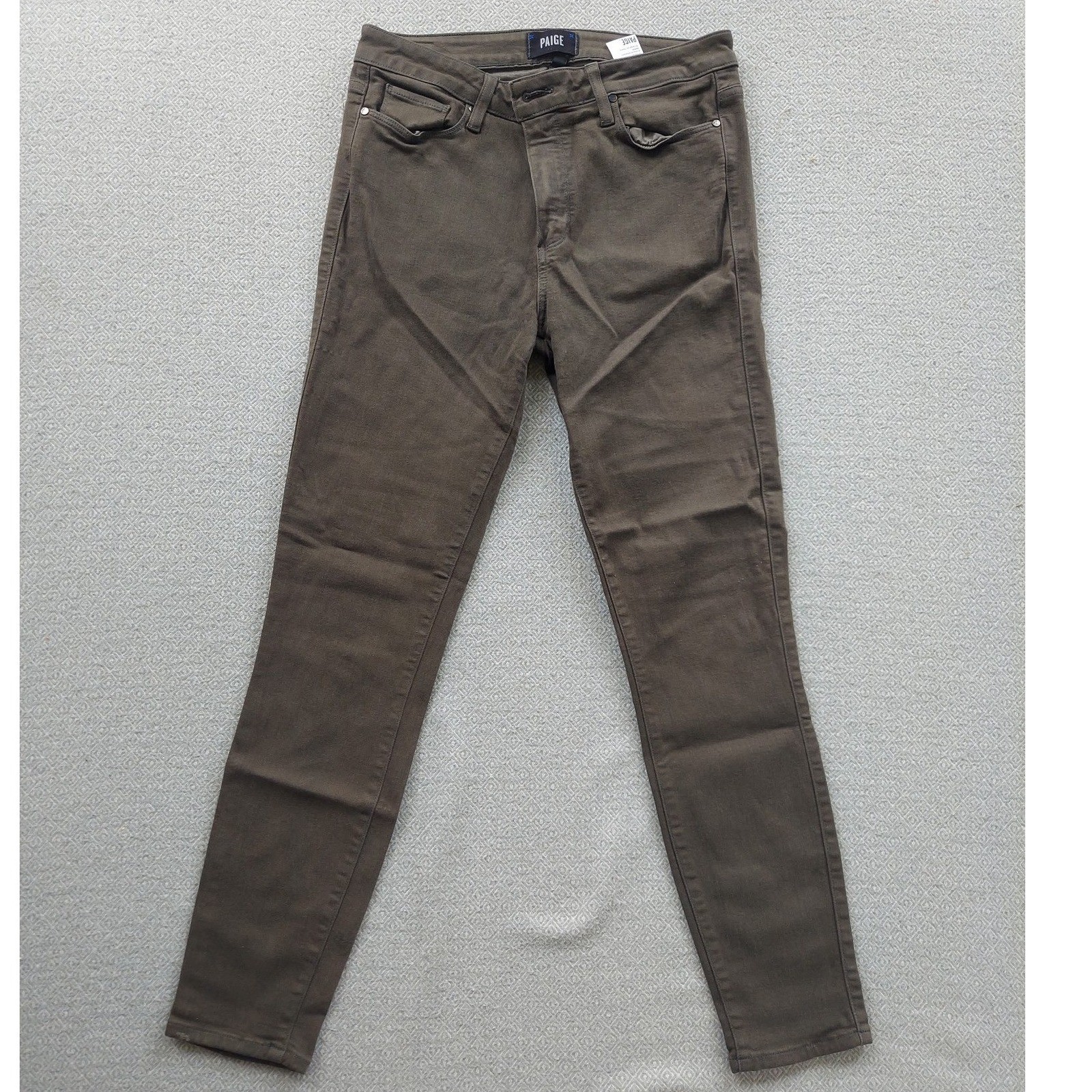 PAIGE Jeans Women 30 Brown Hoxton Ankle High Rise Skinny Stretch Denim Pants PAIGE Jeans Women 30 Brown Hoxton Ankle High Rise Skinny Stretch Denim Pants