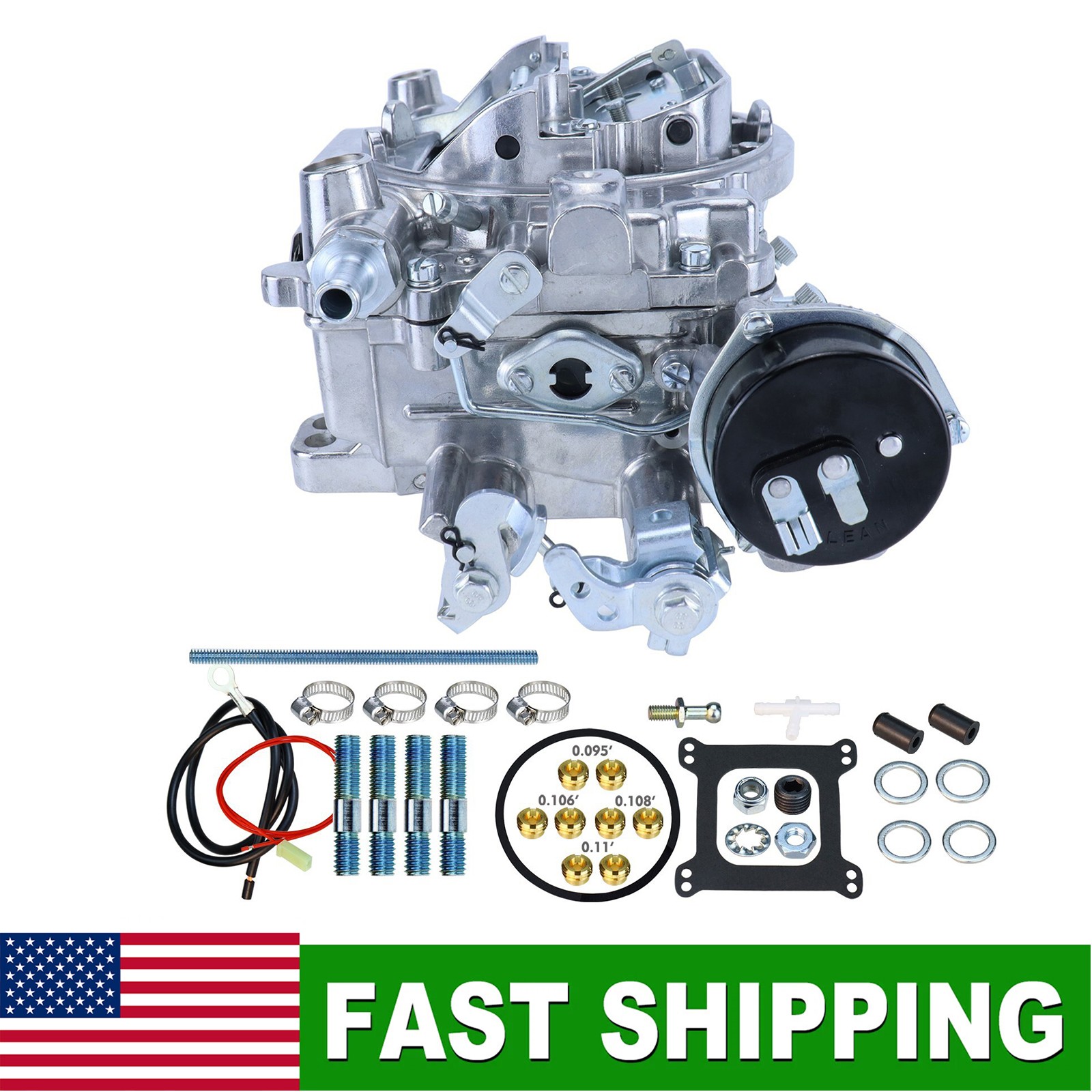 650 CFM 4 Barrel Carburetor, Electric Choke For Edelbrock 1906 AVS2 Carburetor