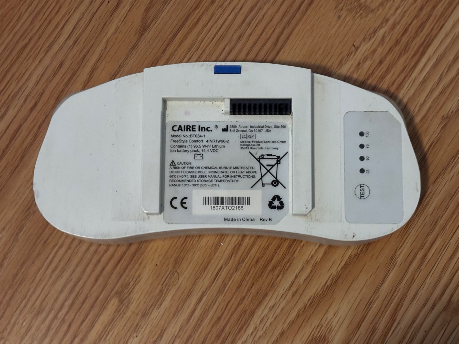 BT034-1 Original Caire Portable Battery 4INR1966-2 Comfort Freestyle