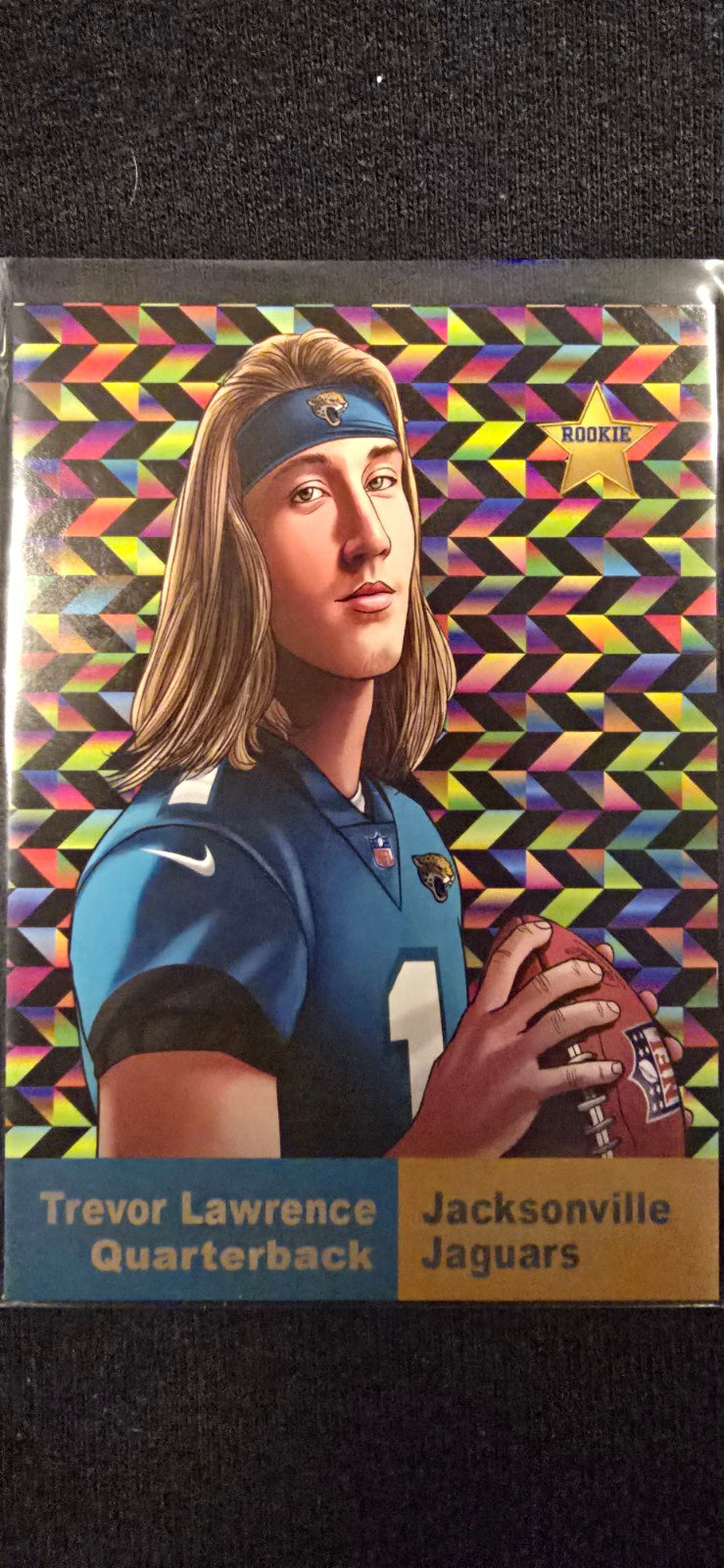 Panini 2021 Illustration Series Trevor Lawrence Rookie IS-TL /13593 Jaguars