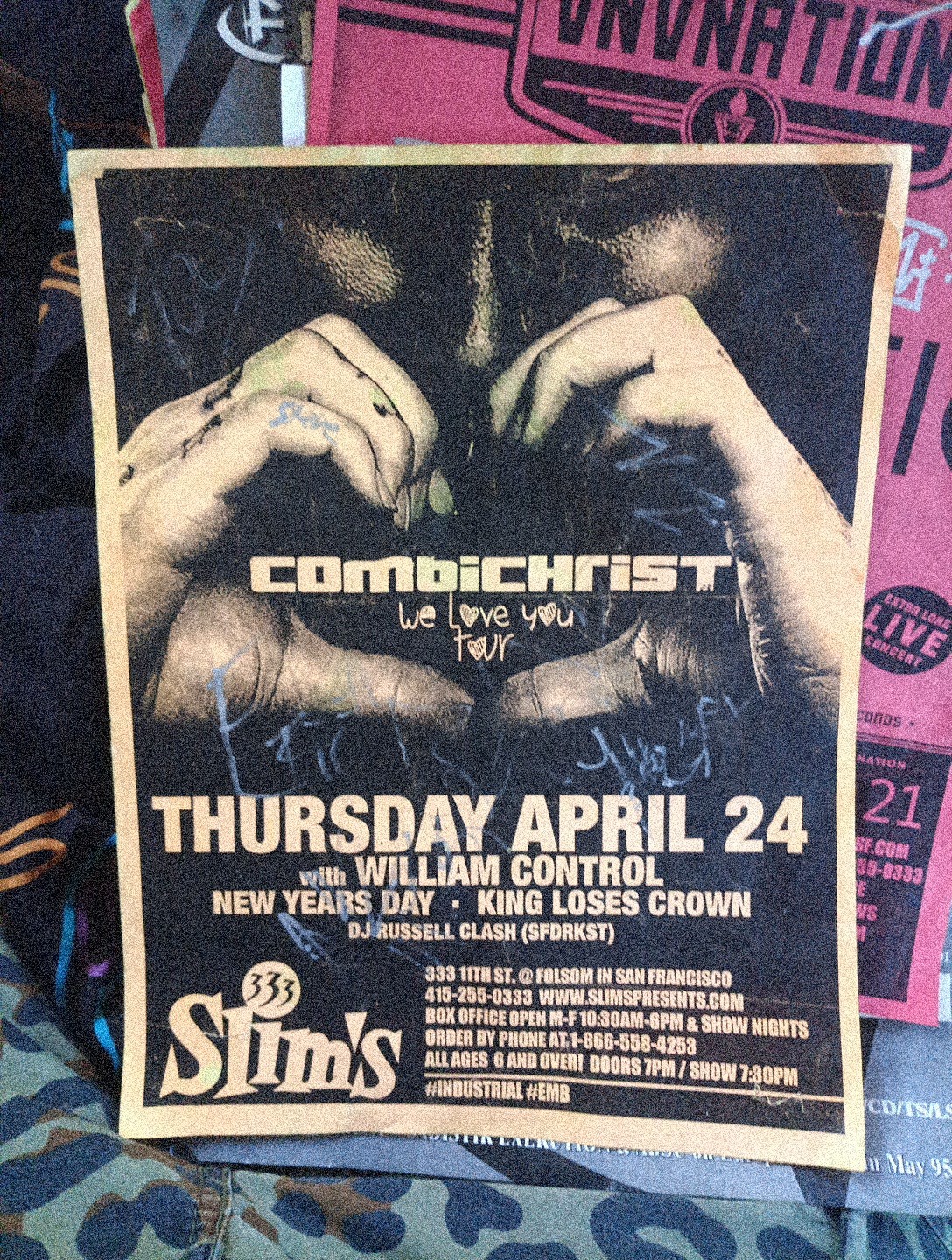 Combichrist Concert Flyer Combichrist Concert Flyer
