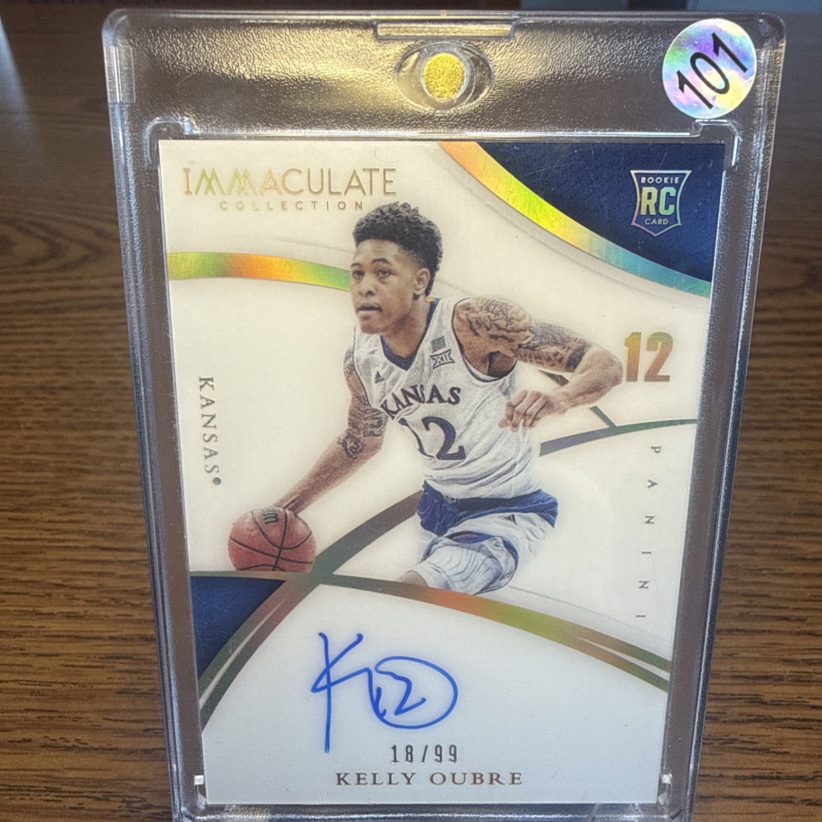 2015 Kelly Oubre 43/99 Auto Panini Immaculate RC Rookie Autographs 2015 Kelly Oubre 43/99 Auto Panini Immaculate RC Rookie Autographs