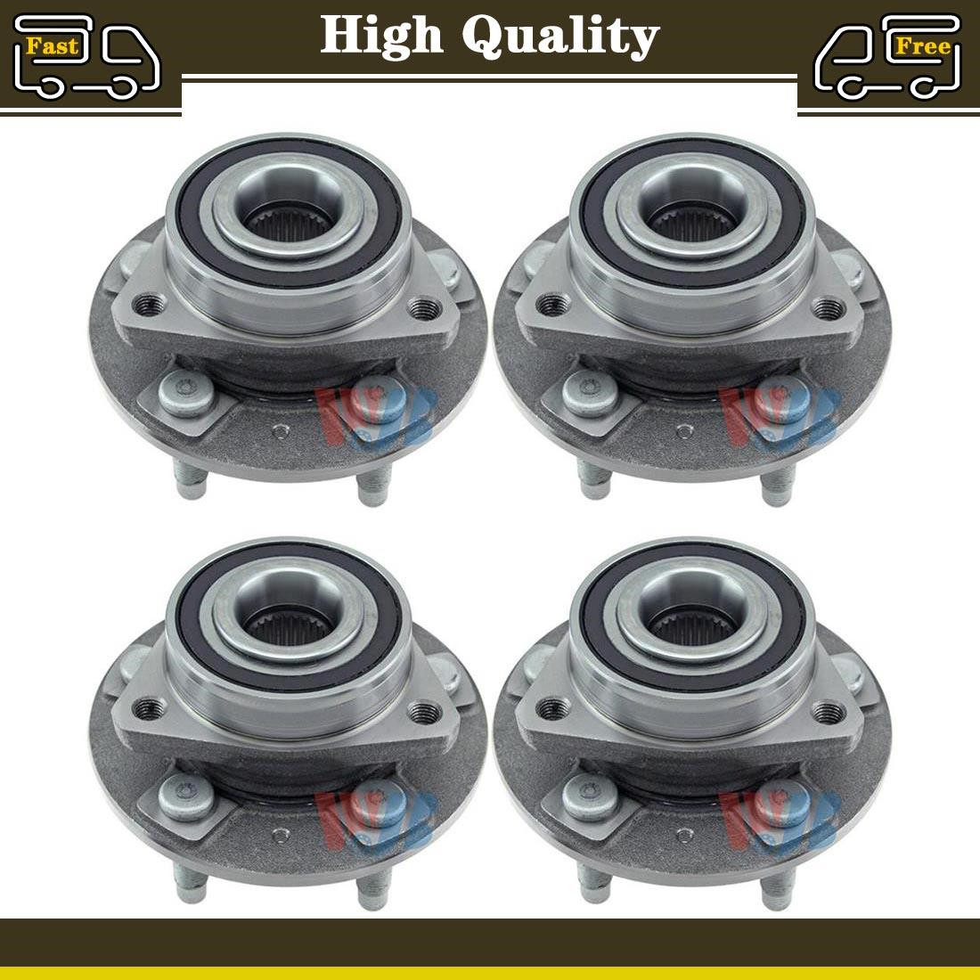 4x WJB Front Rear Wheel Bearing and Hub Assembly For Chevrolet Camaro 2010~2015