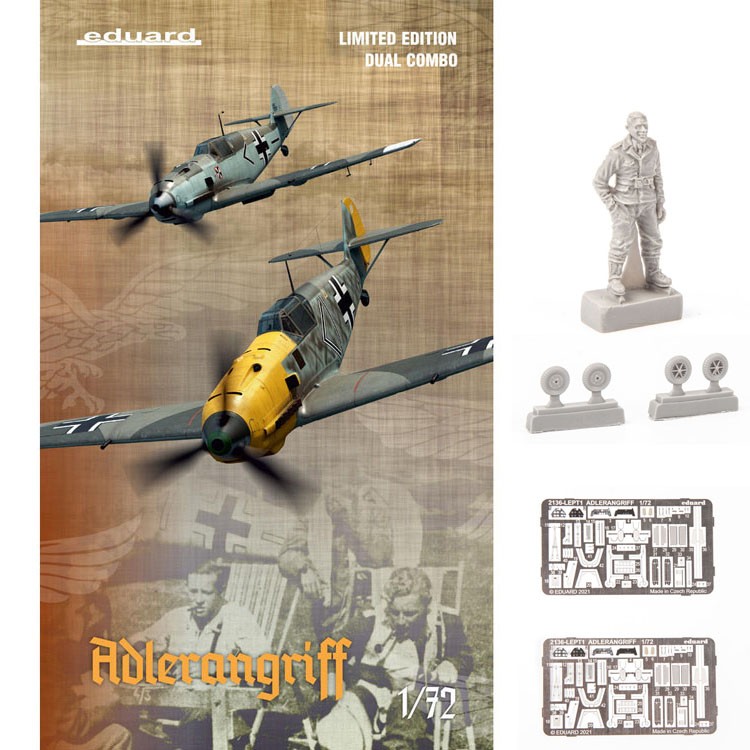Eduard EDU 2136 1/72 scale Bf109E Adlerangriff Dual Combo Limited Edition