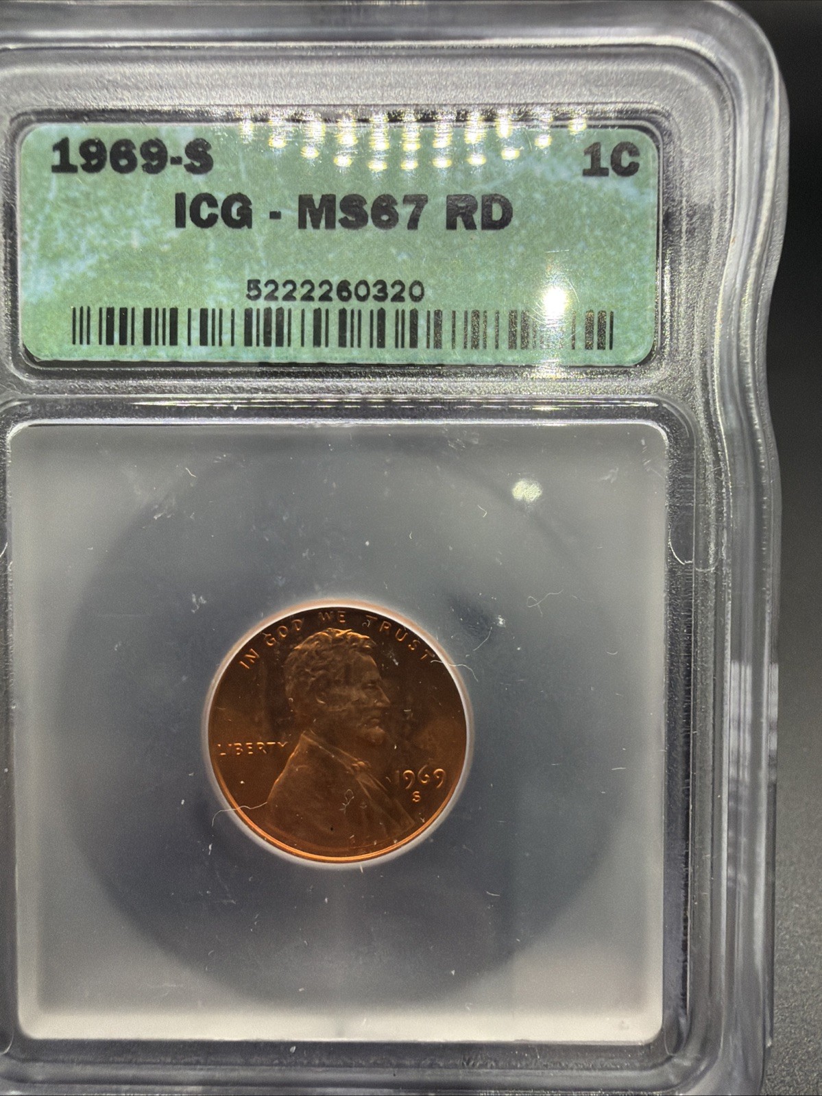1969 S Penny ICG 5222260320 MS 67 Red Lincoln Memorial Cent Best Price On eBay