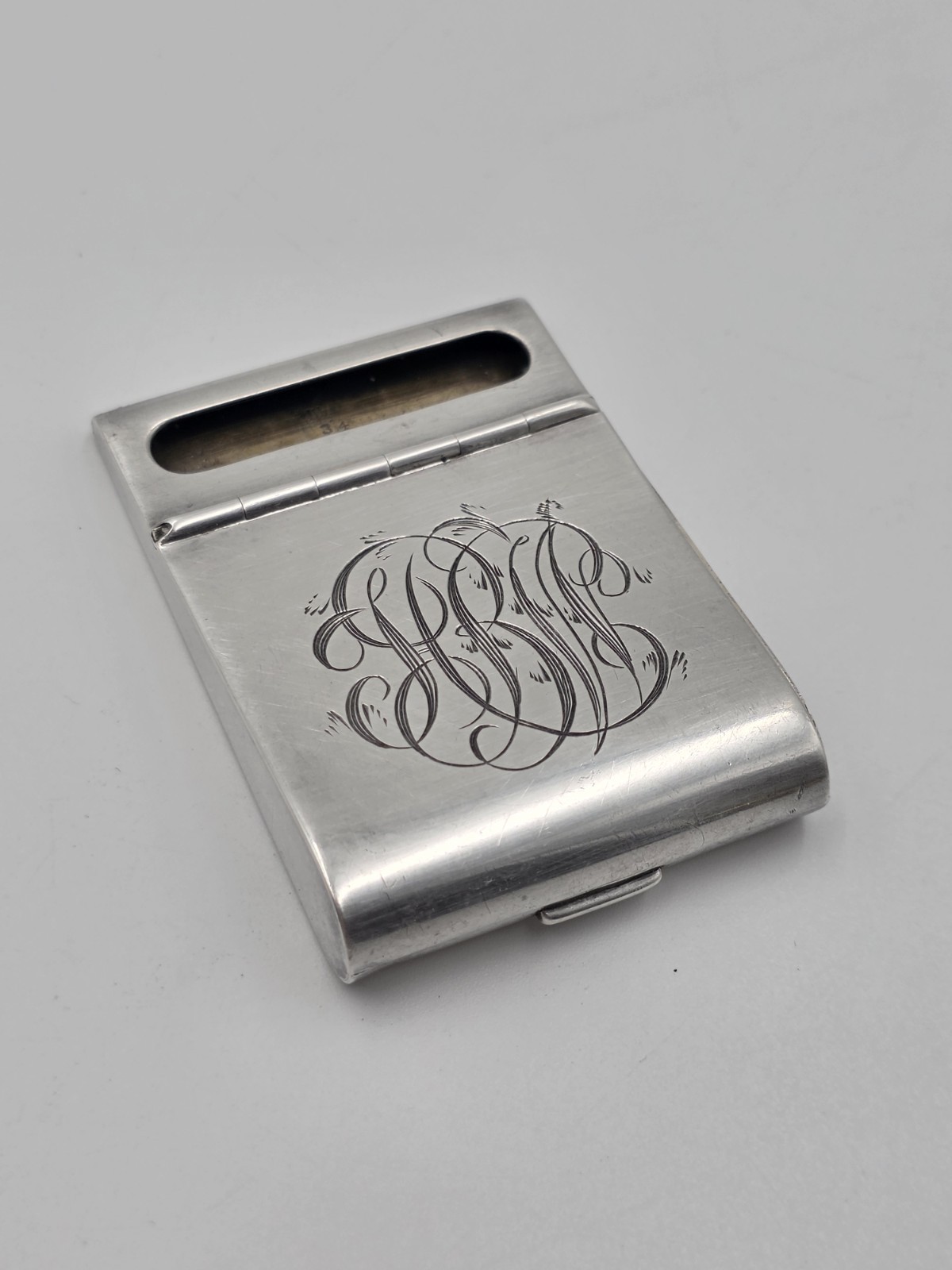 Rare Antique Tiffany & Co. Sterling Silver 925 Hinged Flip Matchbook Cover Case