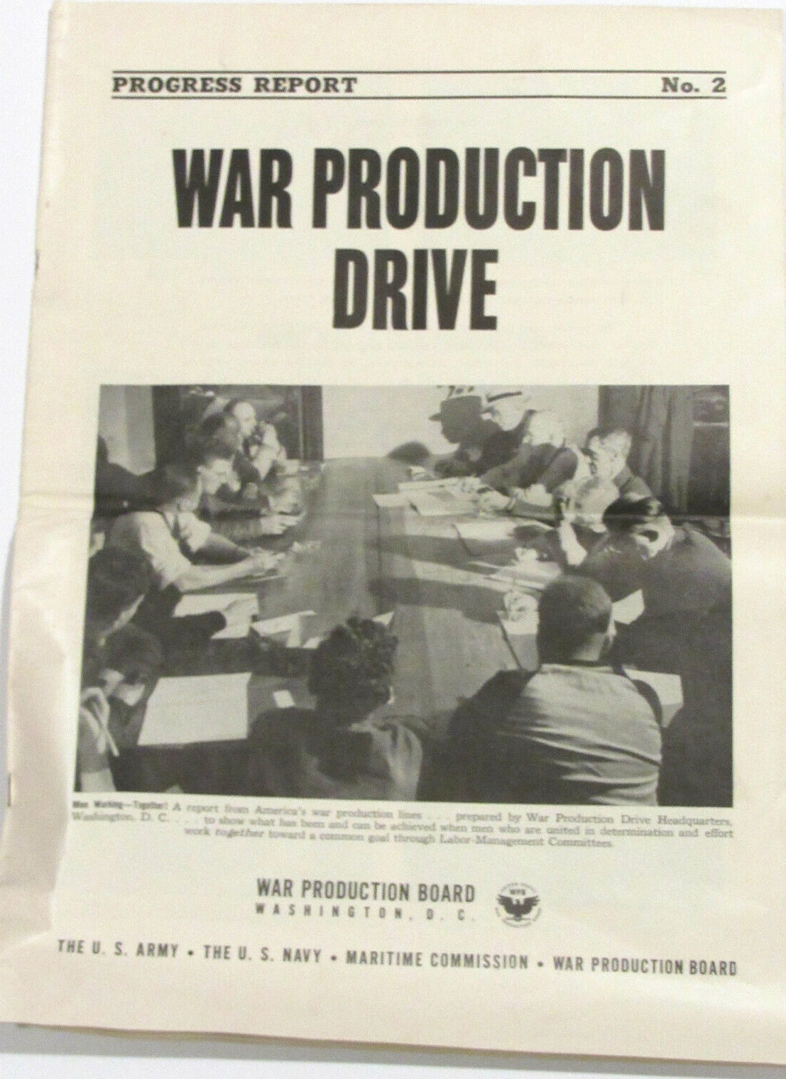 VTG 1942 WWII WAR PRODUCTION BOARD NEWSPAPER WARTIME POSTERS/INDUSTRY/PICTURES