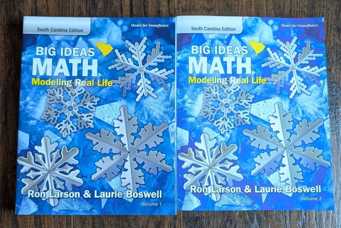Volume 1 And 2- Big Ideas Math Modeling Real Life South Carolina Edition Grade 2