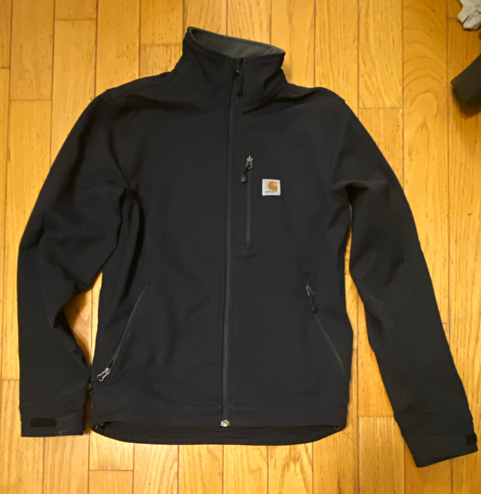 Carhartt Crowley 102199-001 Soft Shell Jacket Men’s Small Black Rain Defender