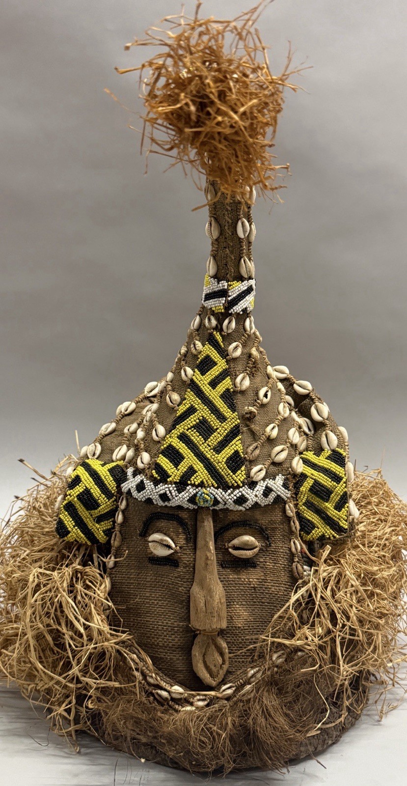 Kuba Moshambwooy Elephant Helmet Mask Congo Kuba Moshambwooy Elephant Helmet Mask Congo