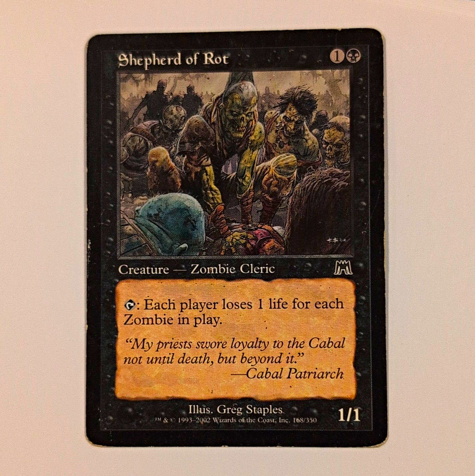Wizards of the Coast Shepherd of Rot Onslaught Regular Common EN 168/350 Wizards of the Coast Shepherd of Rot Onslaught Regular Common EN 168/350