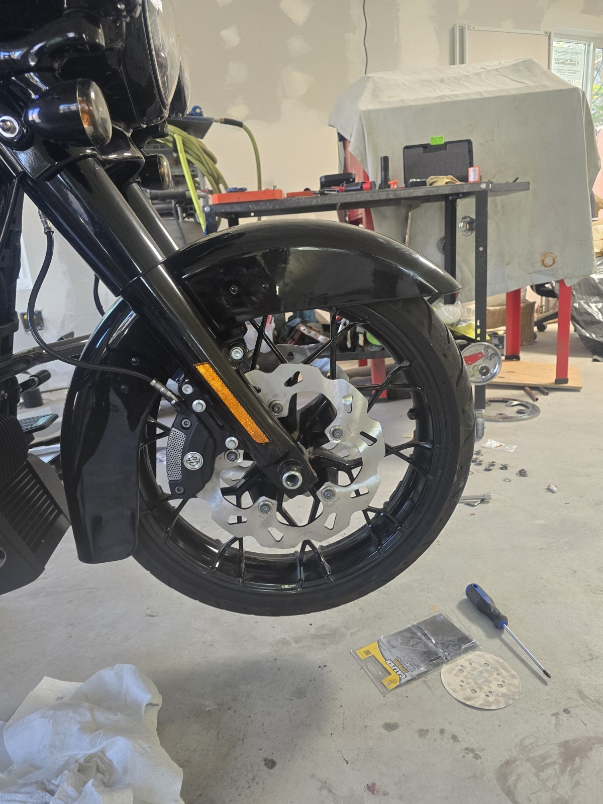 Galfer Brakes DF838W Floating Wave Rotor Pair Street Glide Break Pads FD369G1370 Galfer Brakes DF838W Floating Wave Rotor Pair Street Glide Break Pads FD369G1370
