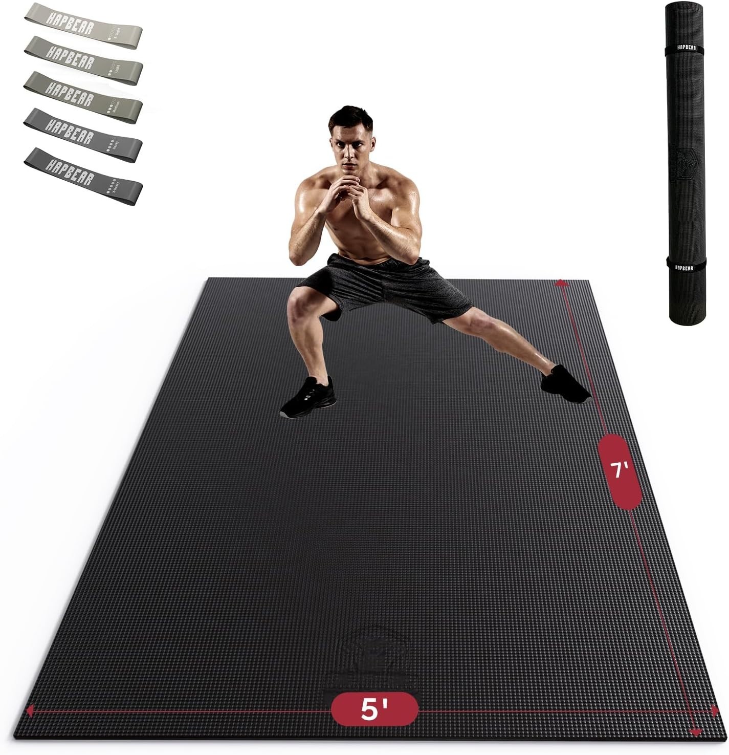 Large Exercise Mat-6'x4'/7'x5'/6'x8'/6'x9'/6'x10'/6'x12'x 1/3