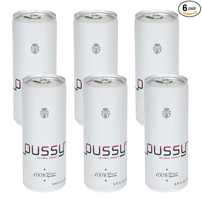 Pussy Natural Energy Drink (250ml - Pack of 6)