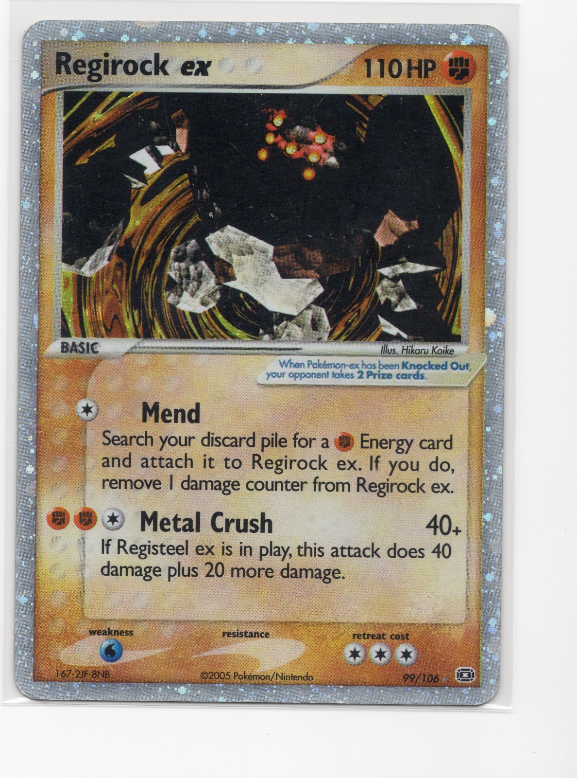 Regirock ex 99/106 Emerald Holo Ultra Rare Pokemon TCG Nintendo