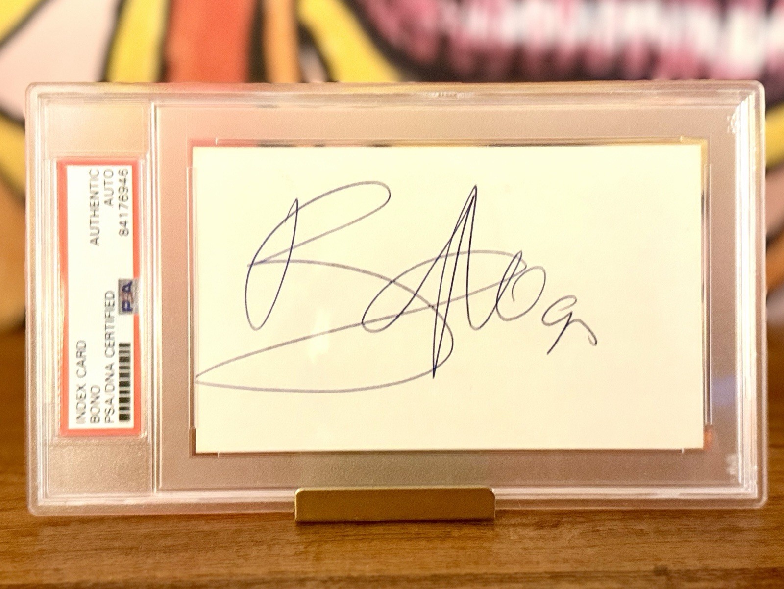 BONO U2 Autograph PSA Certified