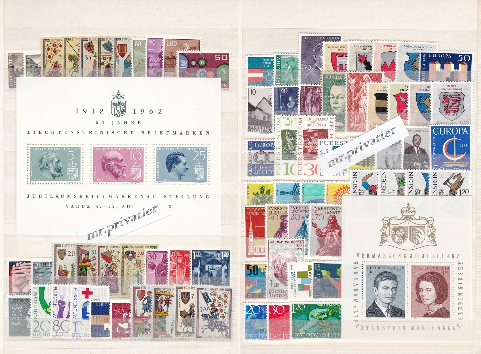 LIECHTENSTEIN 1961-1995 - 35 Complete Years - Sale - Big MNH Collection - €1180