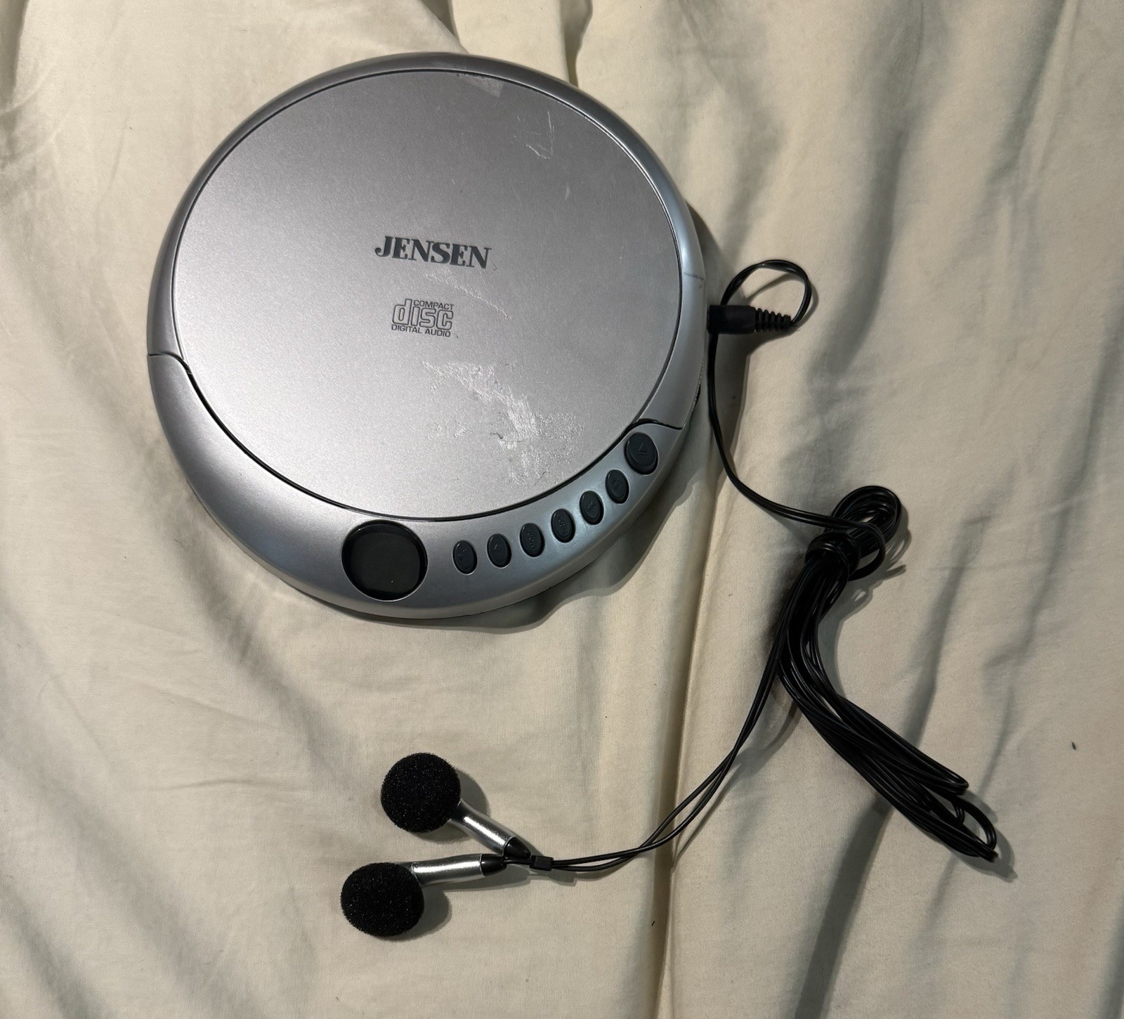 Jensen Portable CD Player With Earbuds Fully Tested Works Read Description
