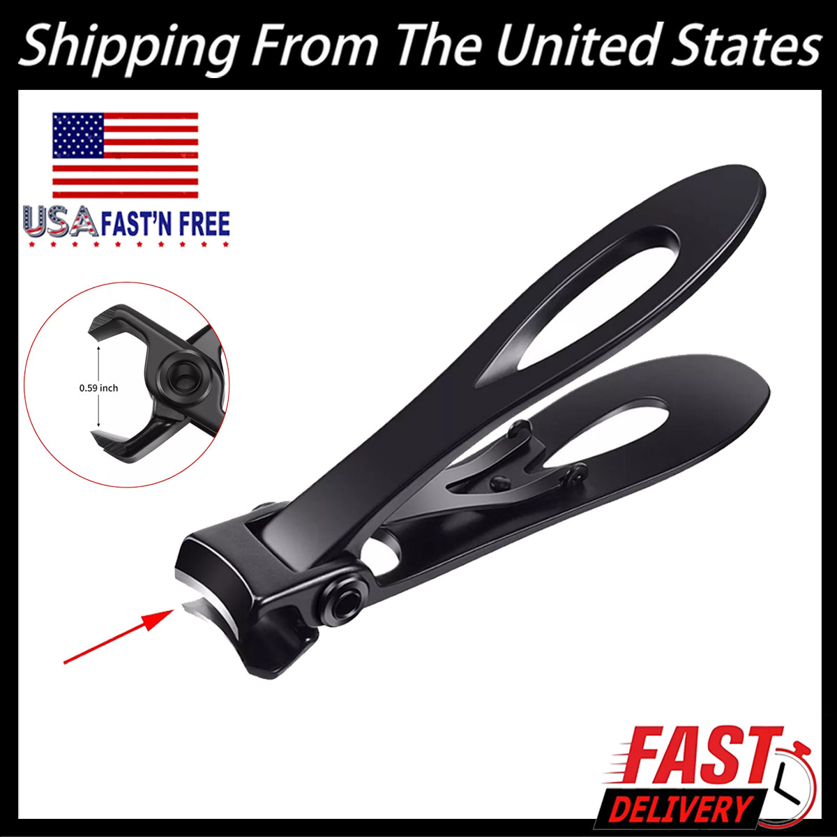Stainless Professional Extra Large Toe Nail Clippers For Thick Nails Heavy Duty