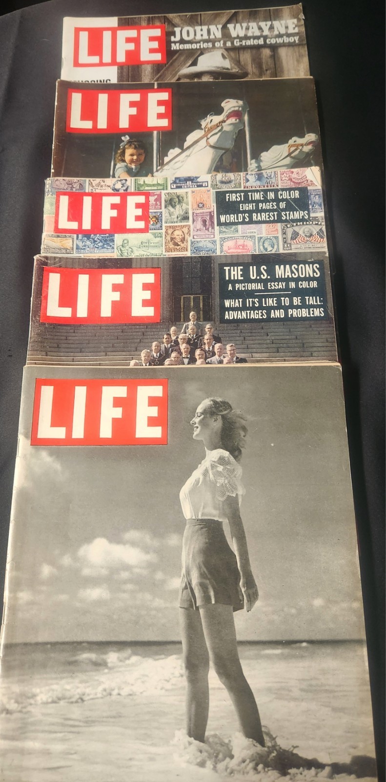 Vintage Life Magazines Years: 1946, 1947, 1954, 1956, and 1972 Vintage Life Magazines Years: 1946, 1947, 1954, 1956, and 1972