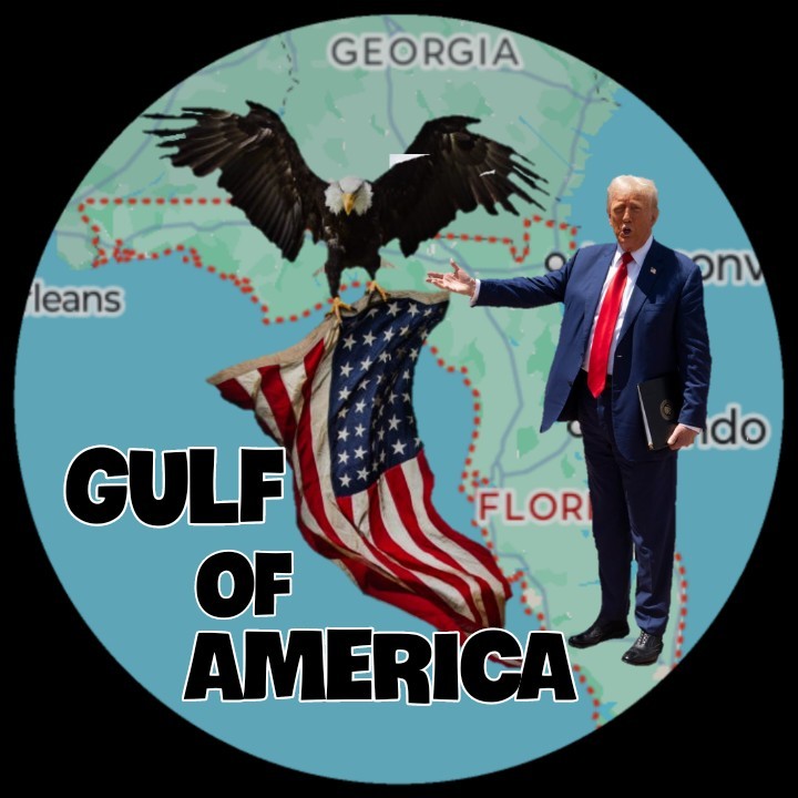 1 oz Silver Colorized Trump Gulf Of America Round Lmtd Edt EAGLE FLAG 