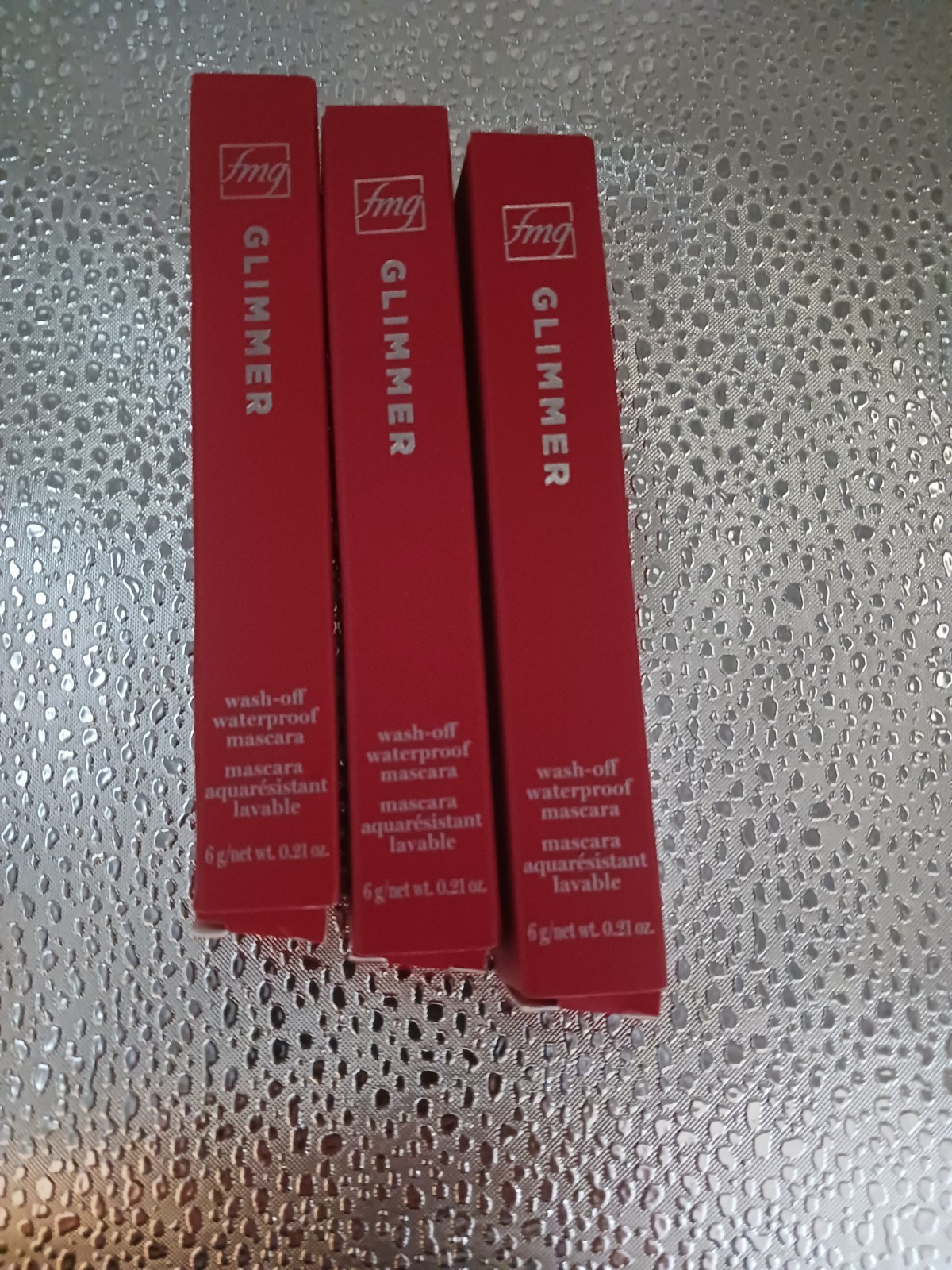 Lot Of 3 Avon FMG Glimmer Waterproof Black/Noir Mascara 0.21 oz