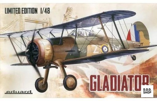 1/48 Gloster Gladiator Limited Edition Plastic Model EDU1145 Japan 1/48 Gloster Gladiator Limited Edition Plastic Model EDU1145 Japan