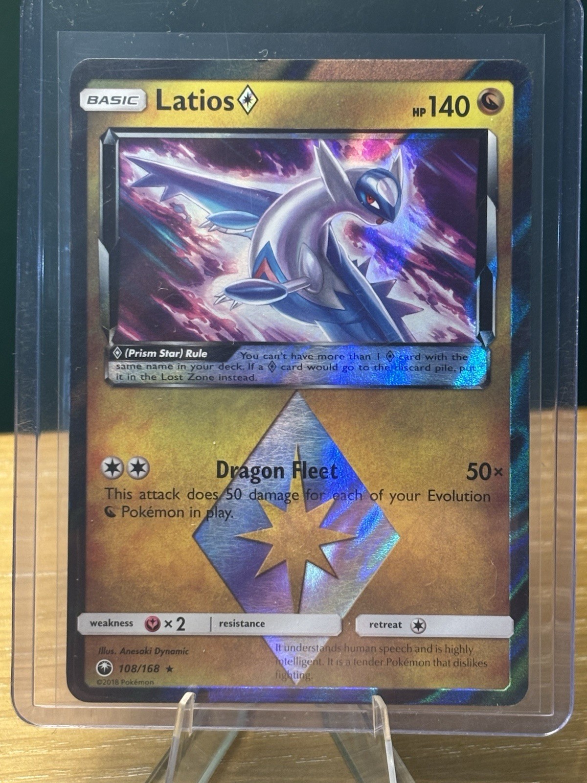 Latios Prism Star 108/168 Sm-Celestial Storm Holo Latios Prism Star 108/168 Sm-Celestial Storm Holo