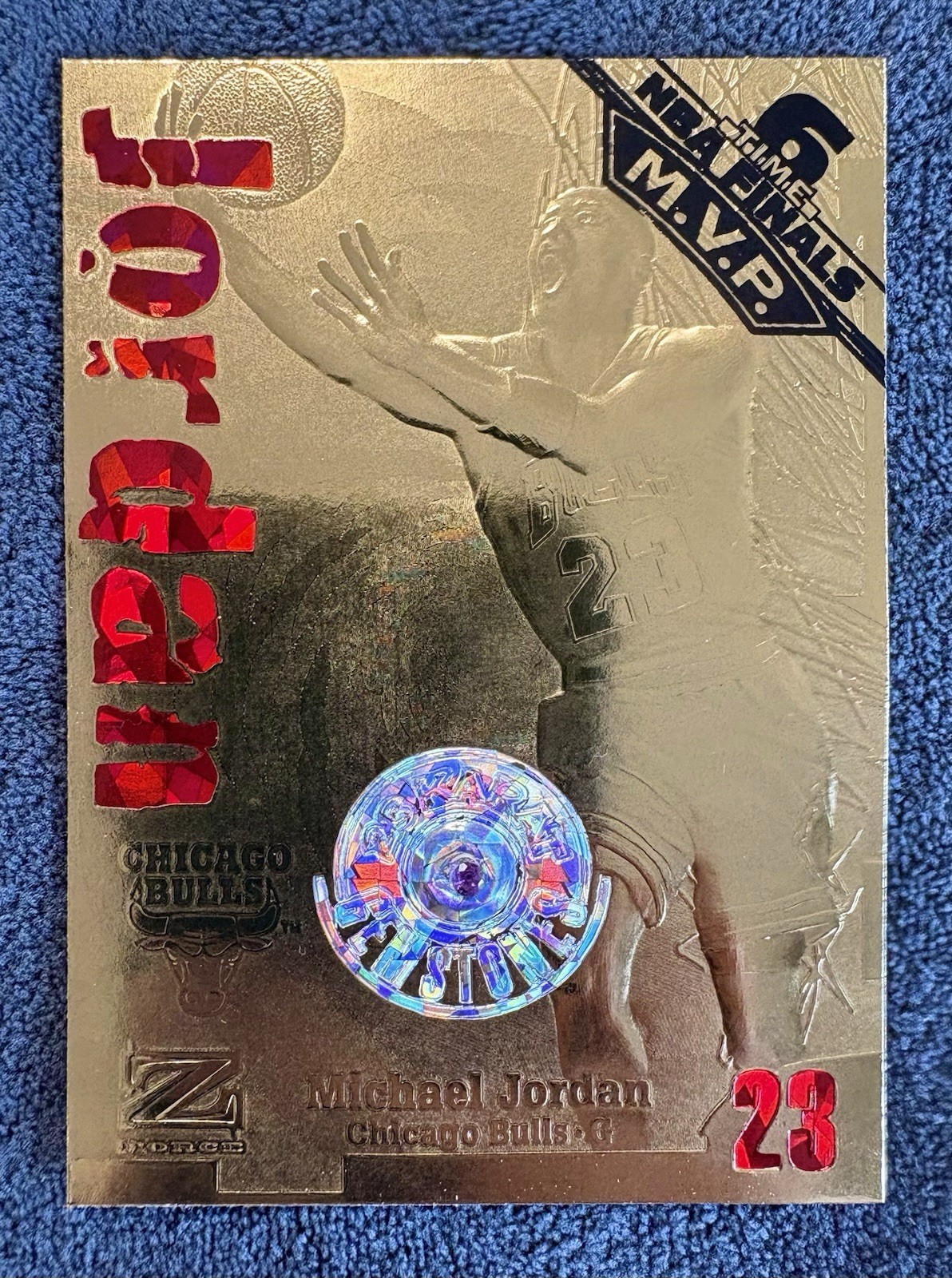 Fleer Skybox 23K Gemstones Z Force 6X-Finals MVP Michael Jordan AMETHYST #/2323 Fleer Skybox 23K Gemstones Z Force 6X-Finals MVP Michael Jordan AMETHYST #/2323
