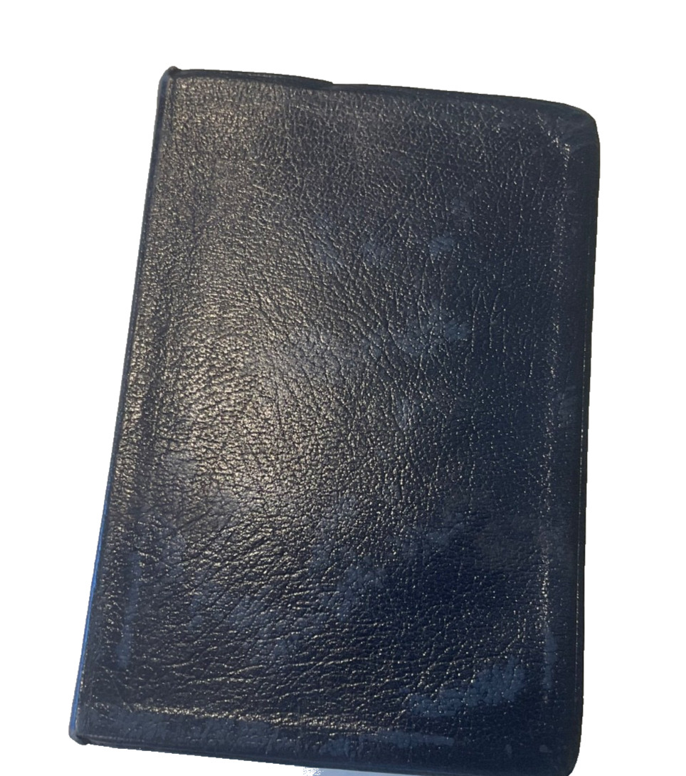 Bible NIV 1984 Thinline Navy Bonded Leather 1996 Good Condition