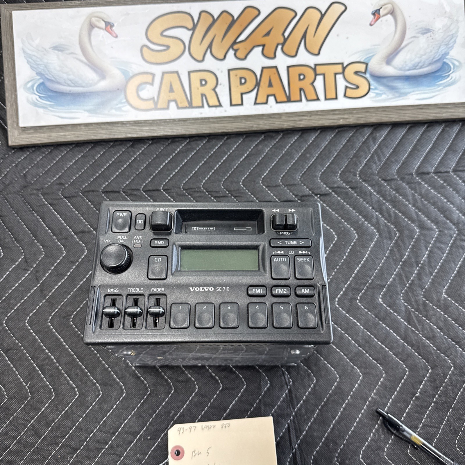 Volvo SC-710 Radio tuner cassette w CODE 960 S70 C70 V70 850 S90 93-00 OEM SC710