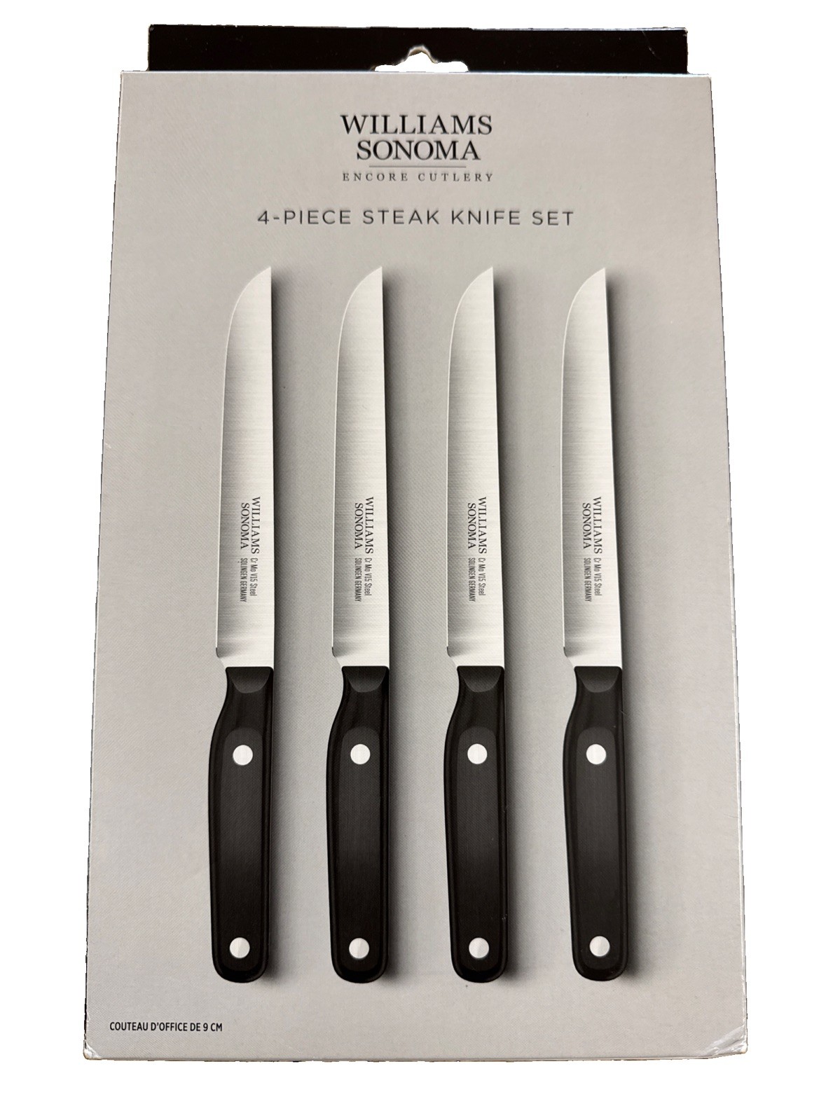 Williams Sonoma Encore Steak Knives, Set of 4 MSRP $150 Williams Sonoma Encore Steak Knives, Set of 4 MSRP $150