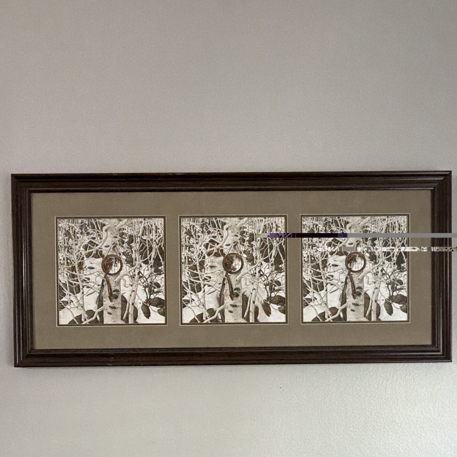 Bev Doolittle Two More Indian Horses, S/N Print, Limited Edition, MISSSING Glass
