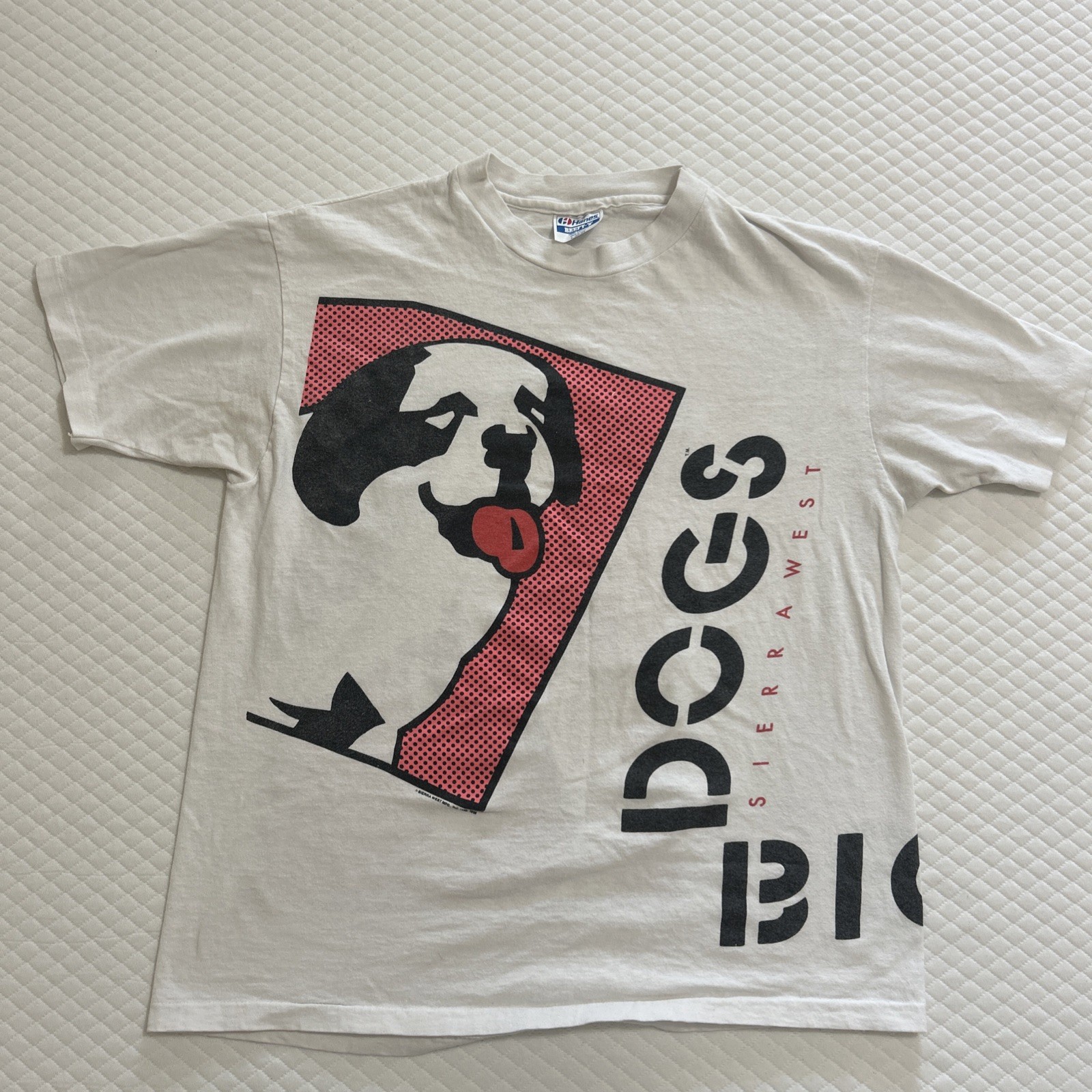 Vintage 90s Big Dogs Sierra West AOP All Over Print Graphic T Shirt Pink Large Vintage 90s Big Dogs Sierra West AOP All Over Print Graphic T Shirt Pink Large