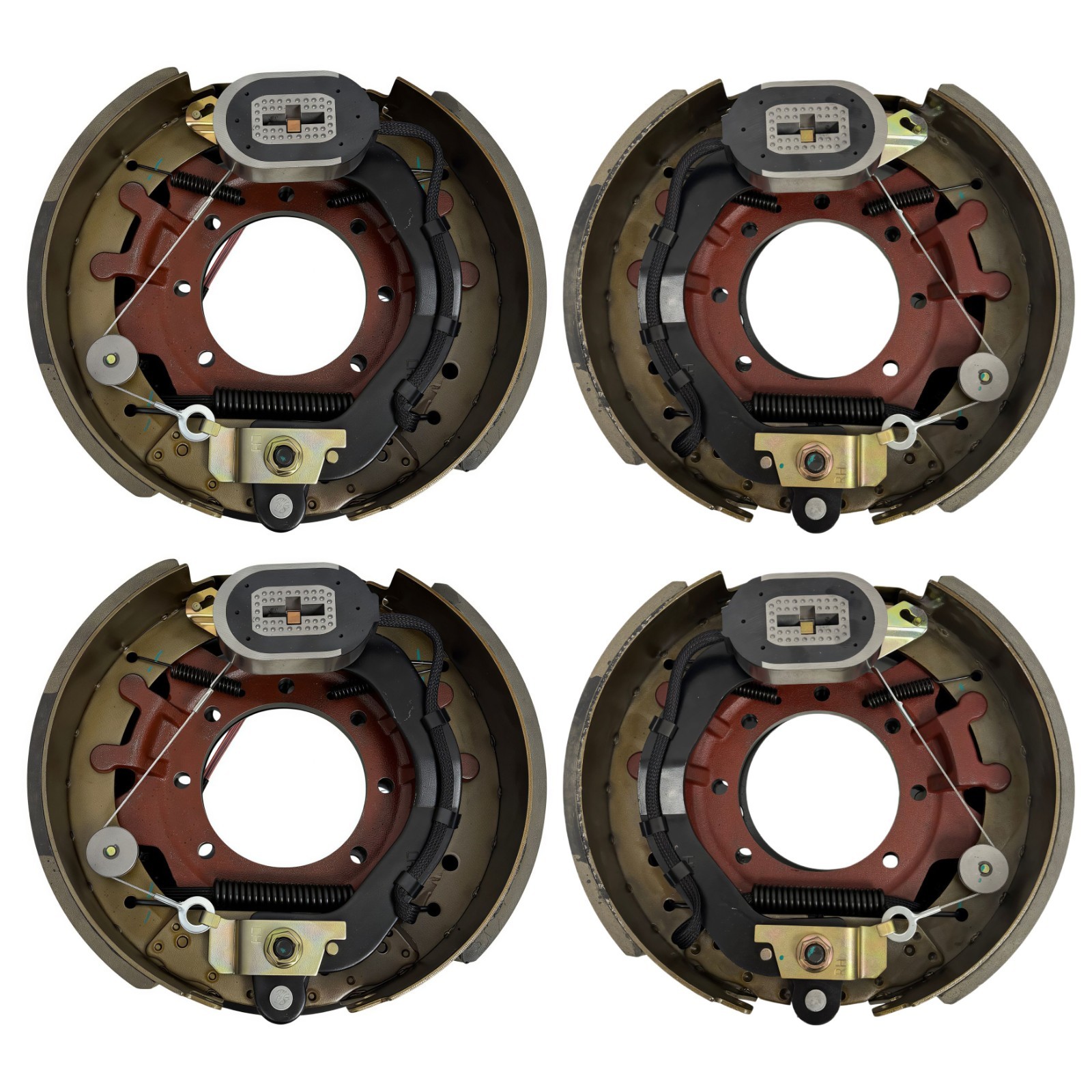 10K Heavy Duty Trailer Brake Assembly 2 Pair Set 12-1/4\