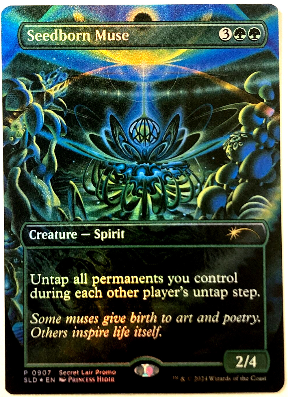 MTG Seedborn Muse RAINBOW FOIL Secret Lair Drop Promo 907 NM MTG Seedborn Muse RAINBOW FOIL Secret Lair Drop Promo 907 NM