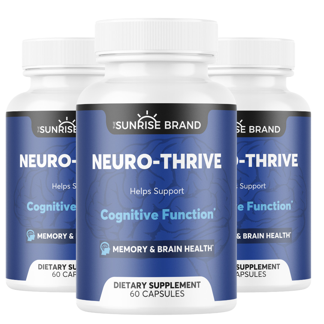 Neuro-Thrive Supports Cognitive Function Memory & Brain Health 3pck 180cps