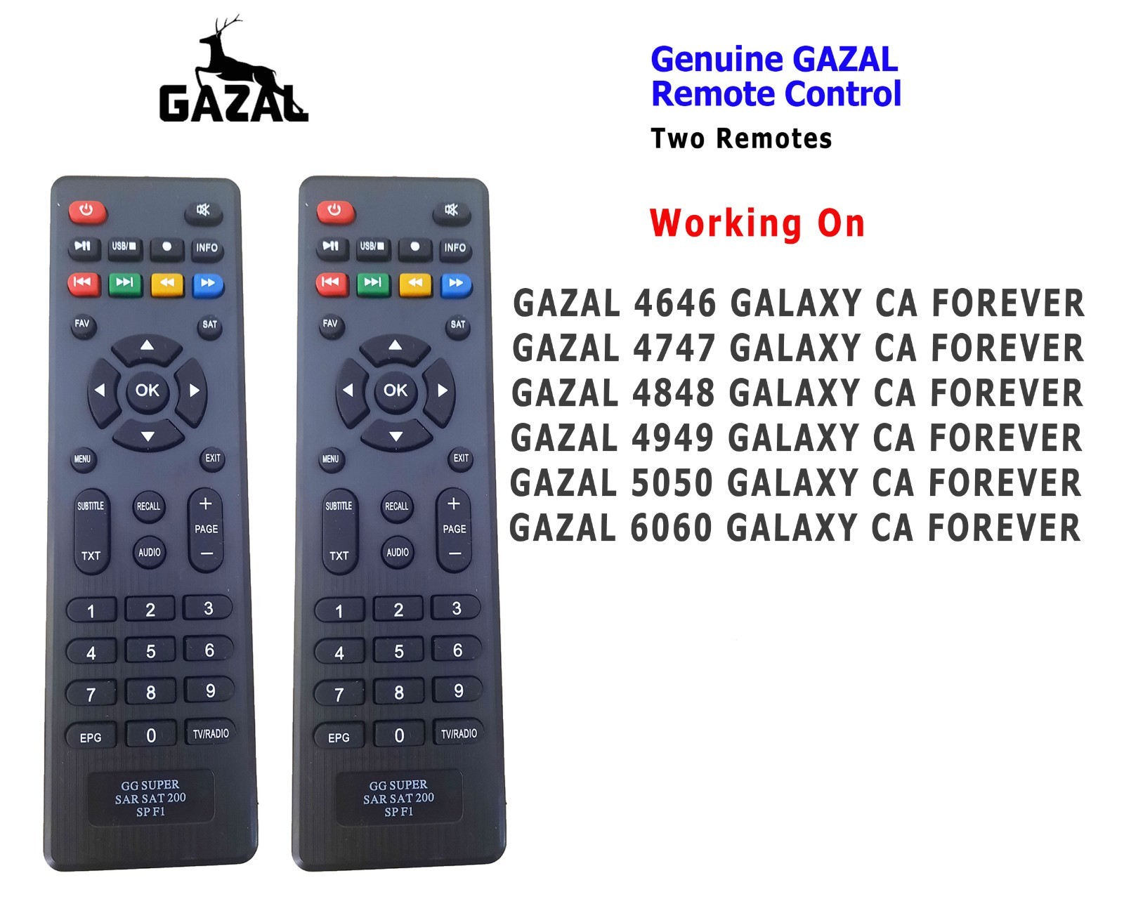 Gazal R-901 Forever Receiver Remote Control working on R-4646 models Read to use Gazal R-901 Forever Receiver Remote Control working on R-4646 models Read to use