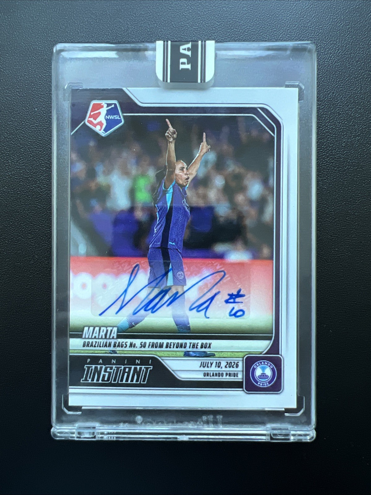 Marta - Autographed 2026 Panini Instant NWSL #97 - #d /99