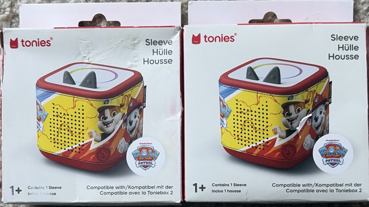 tonies Toniebox 2 Sleeve Cover PAW Patrol, Age 1+ (12 Months & Up) 2-Pack