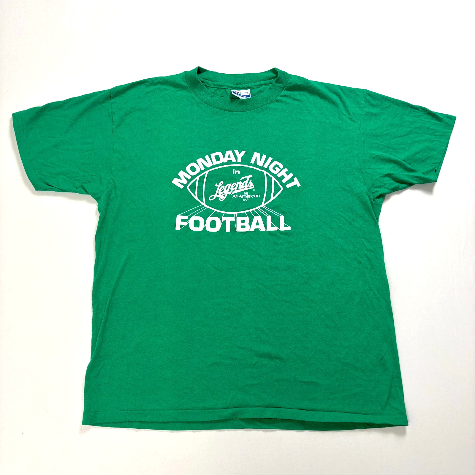 VTG Monday Night Football Legends All American Bar Shirt Sz M (Tag XL) 80s / 90s