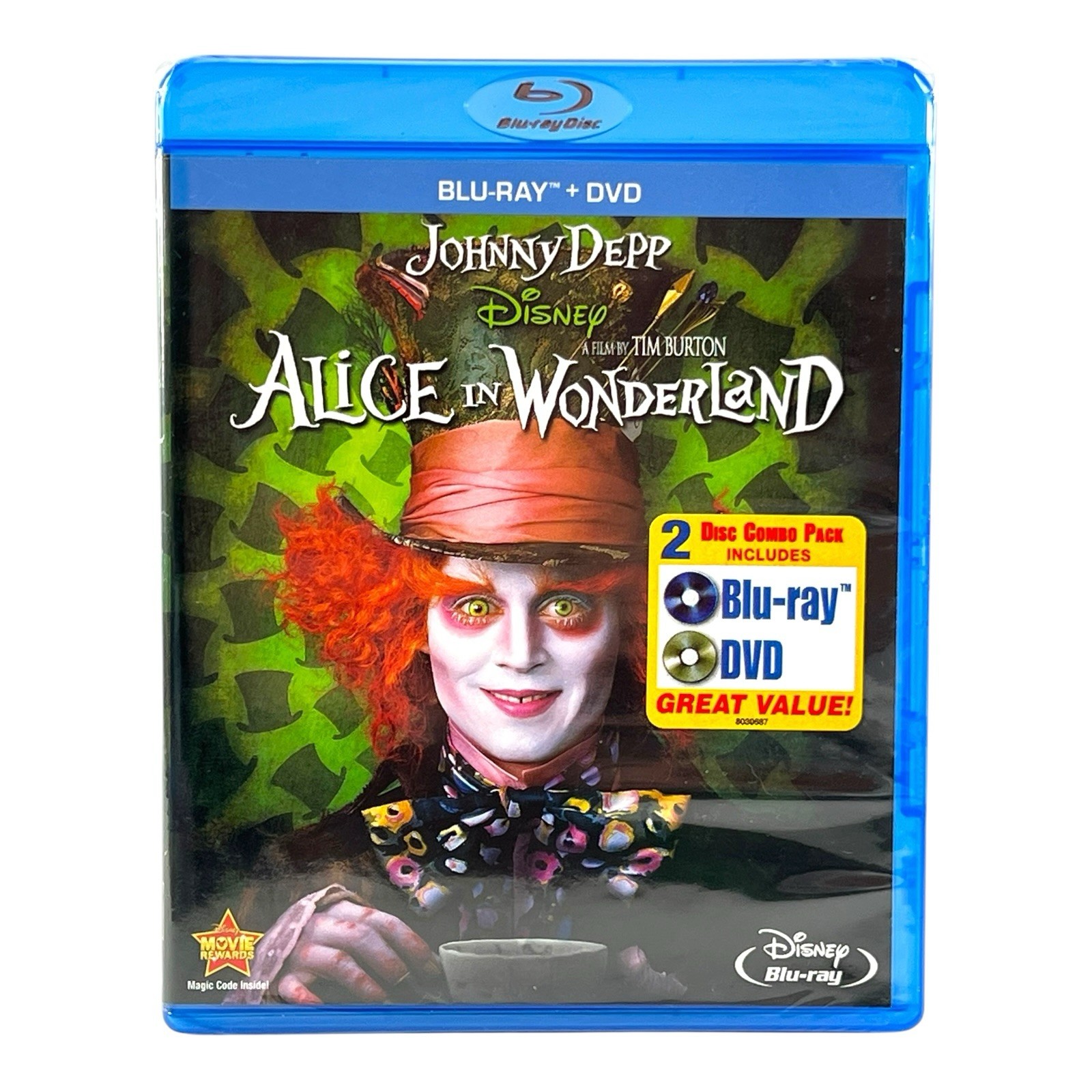 Alice in Wonderland (Blu-Ray + DVD) -Johnny Depp Disney