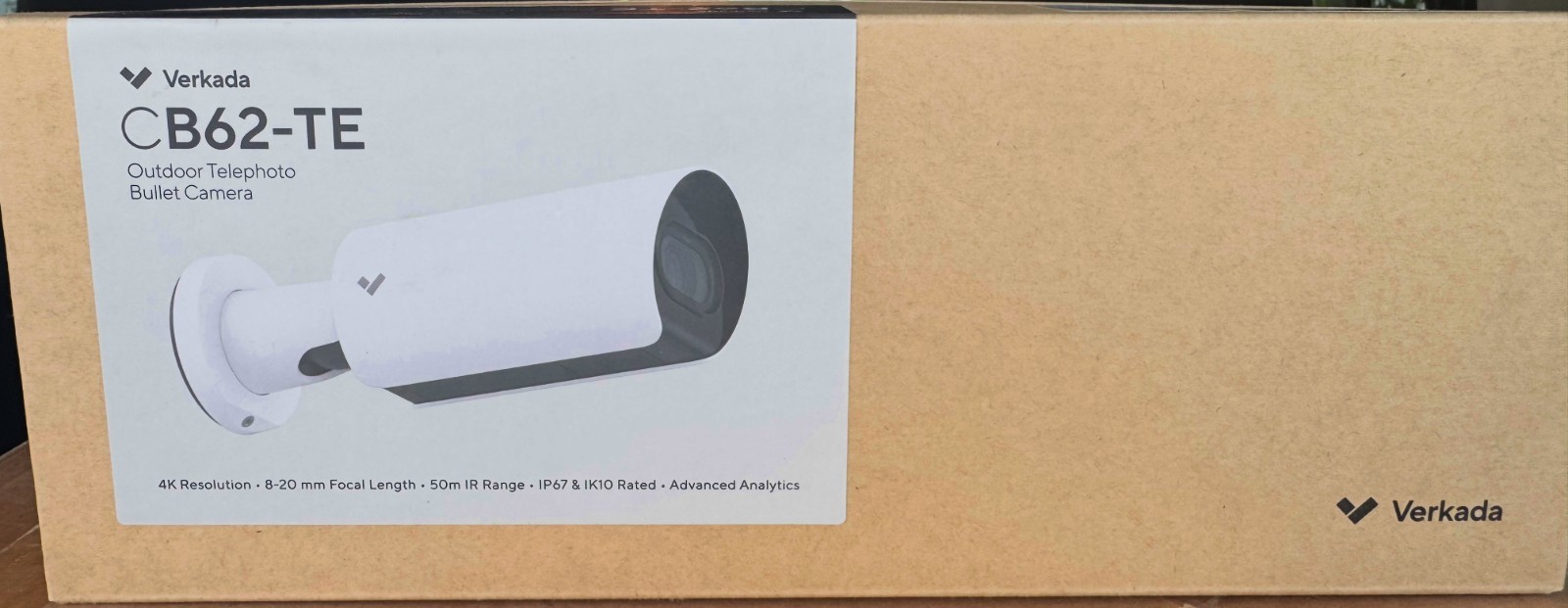 VERKADA #CB62-TE Outdoor Telephoto Bullet Security Camera Model: CB62-512TE-HW
