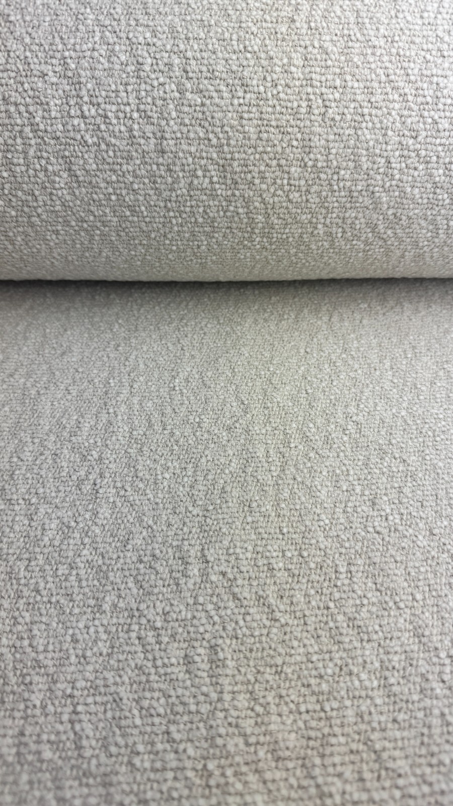 Kirkby Design Gobi in Cream Fabric - Chenille Bouclé Weave - Yardage - Price per