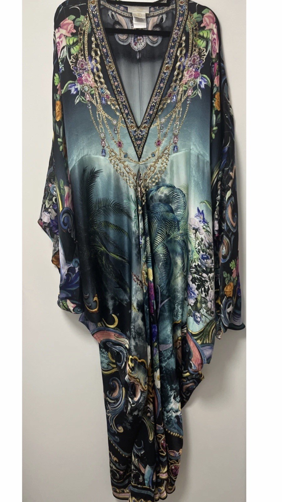 CAMILLA Kaftan Long Silk T Shaped Style (OS)🍁🌲🪺🥀🪻NEW.