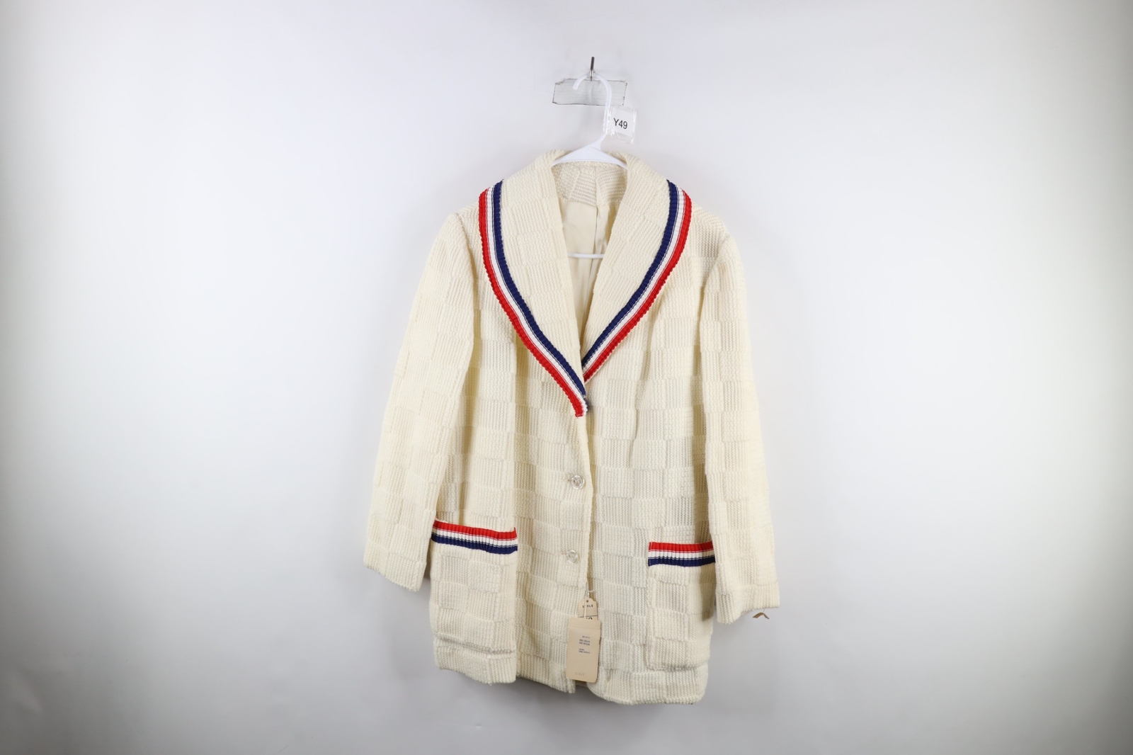 Deadstock Vtg 60s 70s Streetwear Womens 12 Lined Knit Cardigan Sweater Jacket Deadstock Vtg 60s 70s Streetwear Womens 12 Lined Knit Cardigan Sweater Jacket