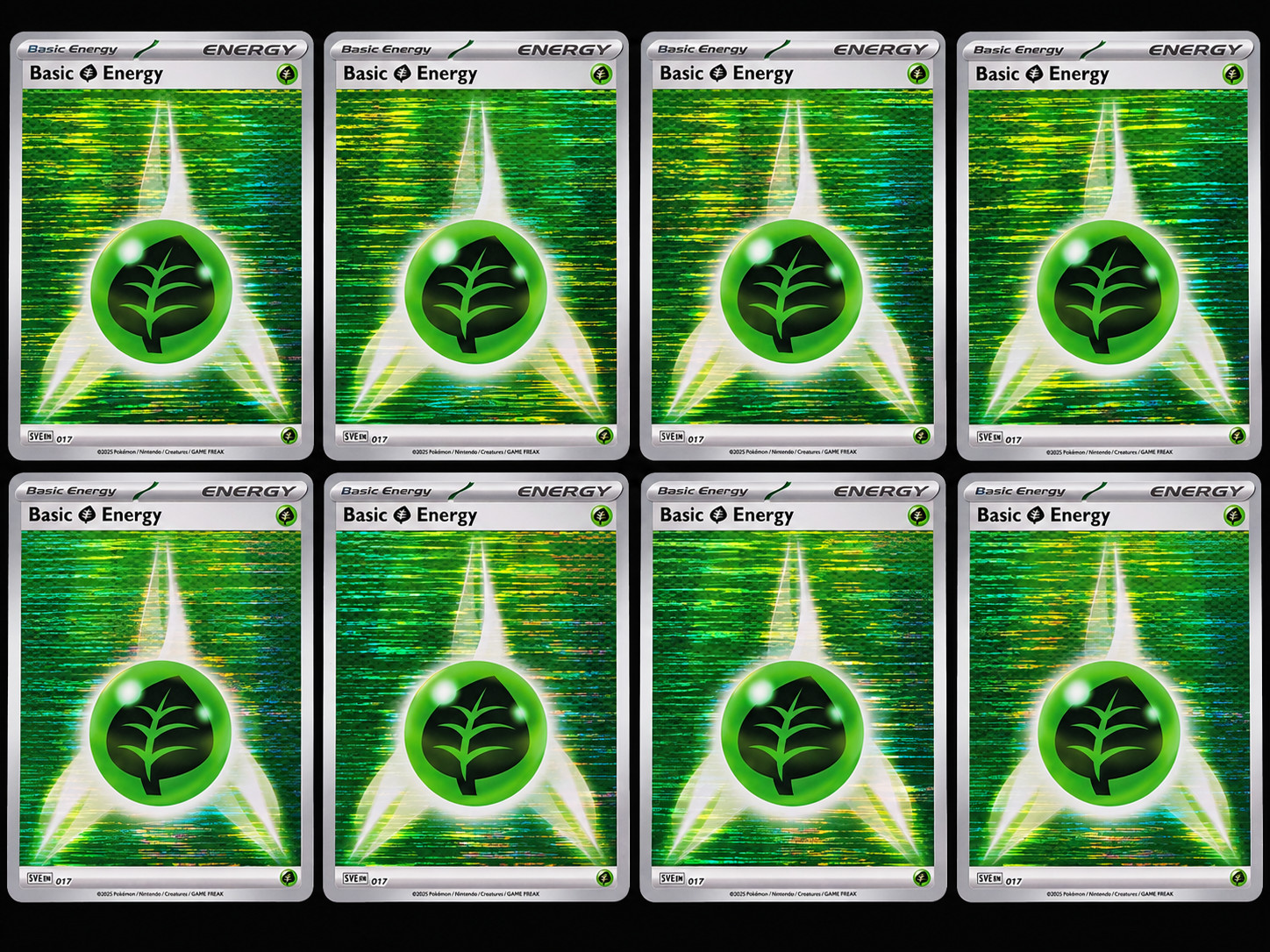 2025 Pokémon TCG SVE Black Bolt Tinsel Holo Energy Set LOT OF 8 NM - Choose Type