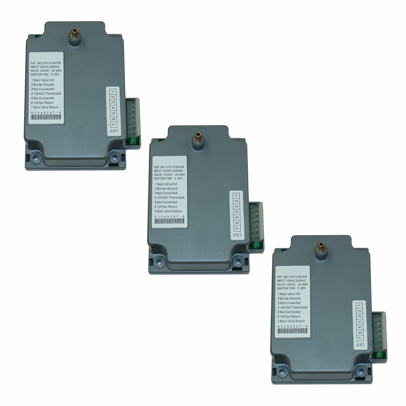 3 Pcs. Ignition Control Box for Huebsch, SQ Dryers - M406789P, M406881, M406934P