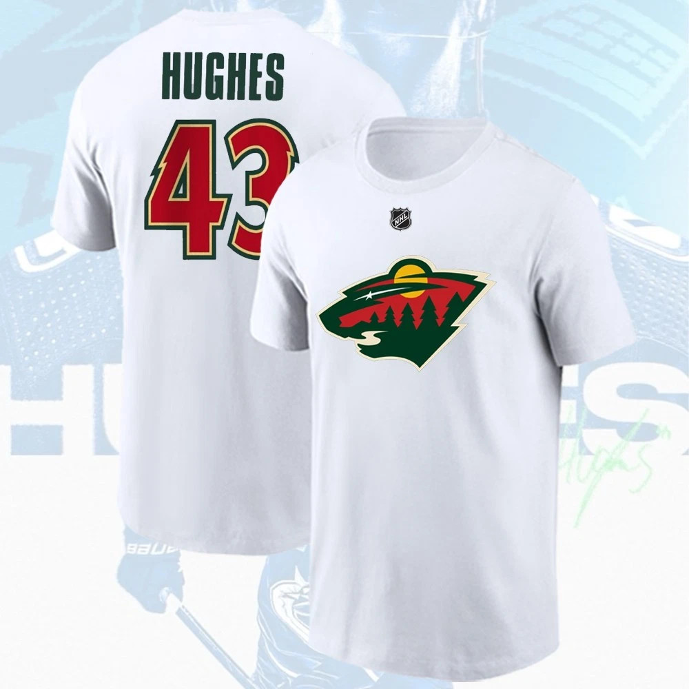 Quinn Hughes #43 Minnesota Wild Name & Number Player Unisex Gift For Fan