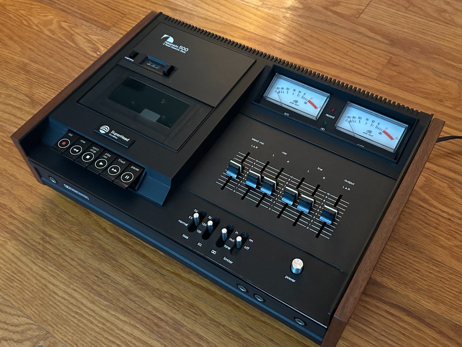 NAKAMICHI 500 Stereo Cassette Tape Deck - Serviced and Fully Functional